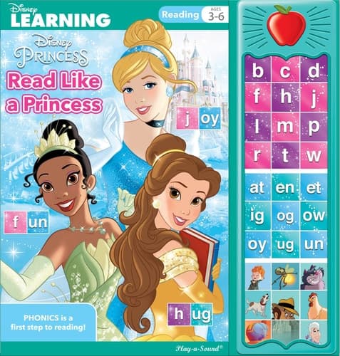 Cover of Disney Princess Read Like a Princess 30-Button Sound Book - PI Kids
