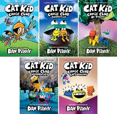 Cover of Cat Kid Comic Club Series Set of 5 Books